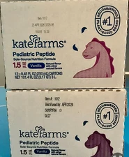 4 BOXES Kate Farms Pediatric Peptide 1.5 cal Vanilla (48-8.45oz units) EX APR26