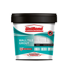 Image of UniBond Ultraforce Wall Tile Grout 1.38kg Black