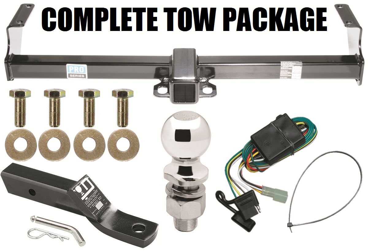 Trailer Tow Hitch For 99-04 Chevy Tracker Complete Package w/ Wiring and 2" Ball