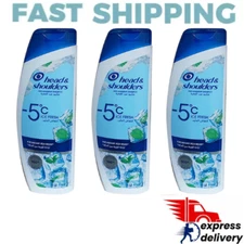 3X Head & Shoulders Shampoo Ice Fresh For Instant Itch Relief 400ml