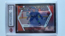 Brock Boeser 2017-18 Synergy Impact Player Ruby Rookie Hockey Card #14/56 GD 9.5