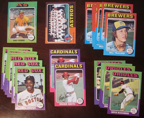 Topps Baseball 1975 - Elige terminar tu conjunto - (#250-499) casi nuevo casi nuevo/como nuevo - Imagen 231 de 244