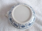 Vintage Asian Teapot with Blue Stenciling Flying Insects & foliage chinese — photo 9