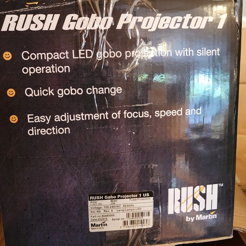 Martin Rush Gobo Projector 1 - 20 Watt LED - Picture 4 of 7