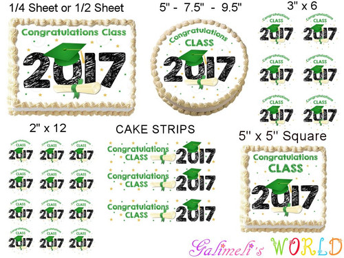 Cake topper commestibile immagine TAPPO VERDE LAUREA - Foto 2 di 11