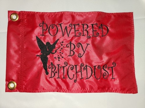 Custom BIT*H DUST TINK Safety Flag ATV UTV JEEP Recumbent Trike Made to fit - Picture 10 of 12