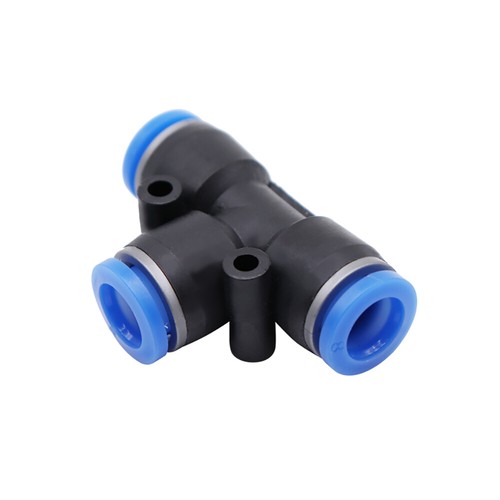 Nylon Pneumatic T TEE fitting hose tube inline push fit connector air line - Picture 3 of 18