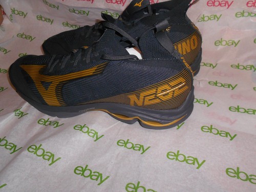 MIZUNO Wave Lightning NEO 2 Unisex Volleyball Shoes BLACK OYSTER Size US 15 NEW - Picture 4 of 17