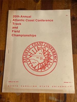 20th ANNUAL ATLANTIC COAST CONFERENCE TRACK & FIELD MEET program booklet