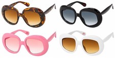Oversized Large Fashion Jackie O Retro Oval/Round Sunglasses Gradient OT487