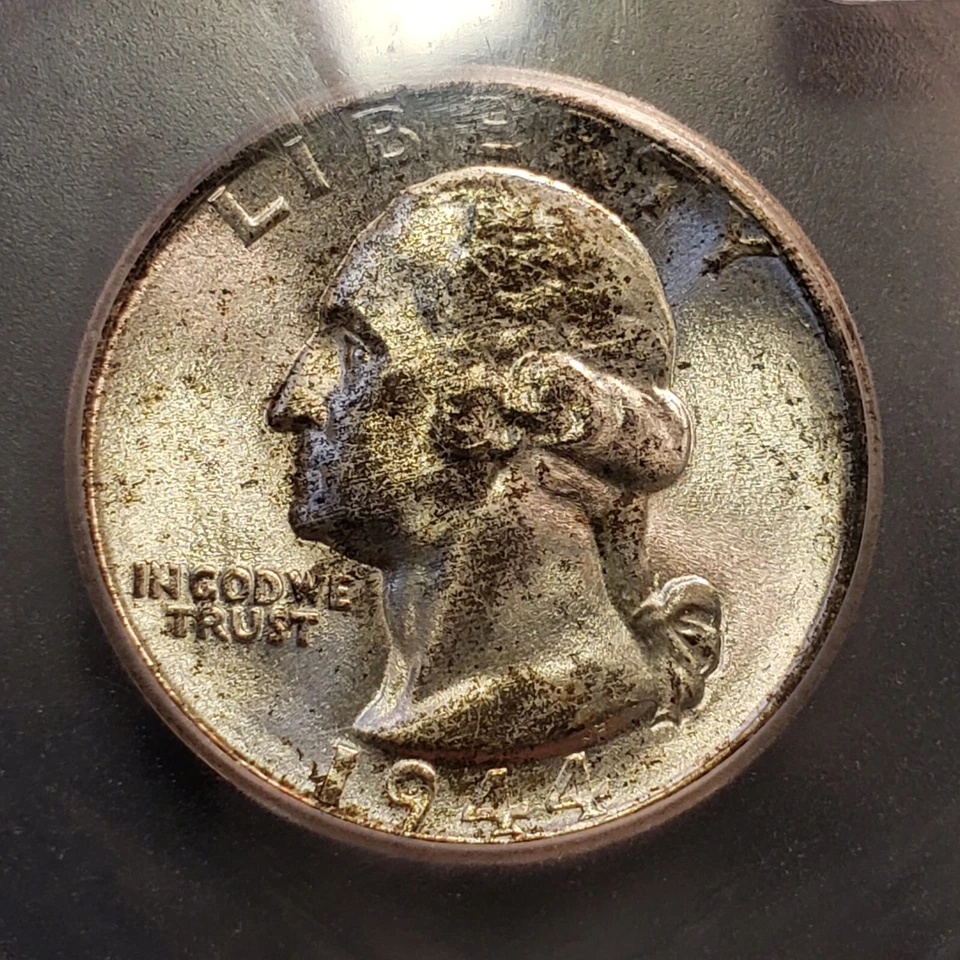 1944-S 25c Washington Quarter - Frosty Luster - PQ Example - ICG MS 67 - X4052 - Image 4 of 4
