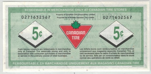 Canadian Tire Paper Money- CTCS27-B06 10 cent note *069 - Picture 2 of 2