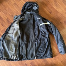 TNF North Face Boys Nimbo Triclimate Shell Jacket Black Sz L 14/16 Ski Snowboard