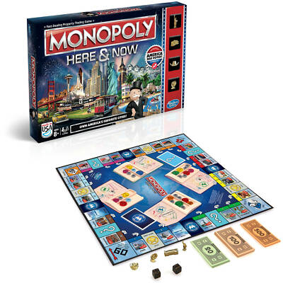 Authentic Monopoly Here and Now Made in USA, New Factory Sealed.