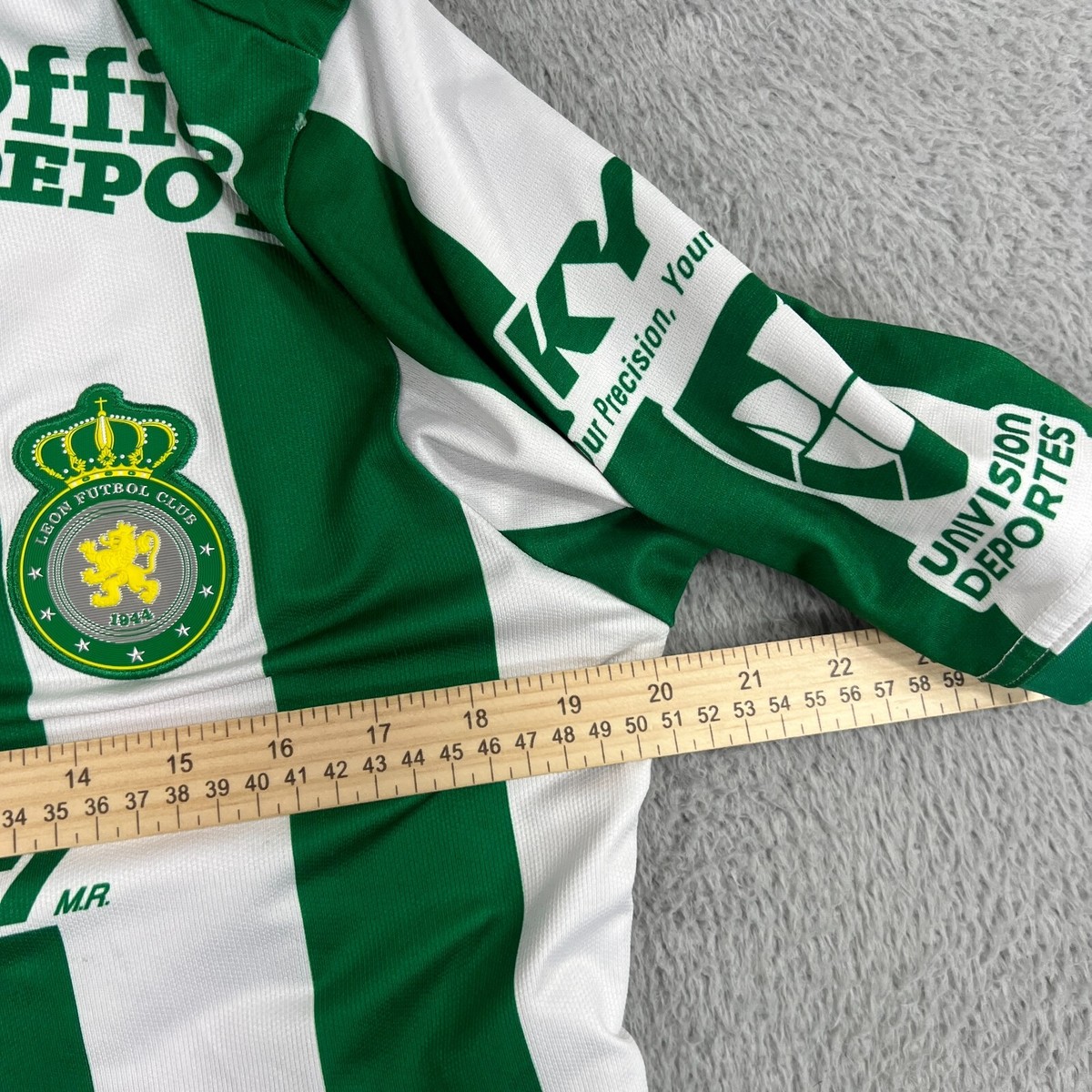 Club Leon Jersey Large Prima Striped Green White | eBay