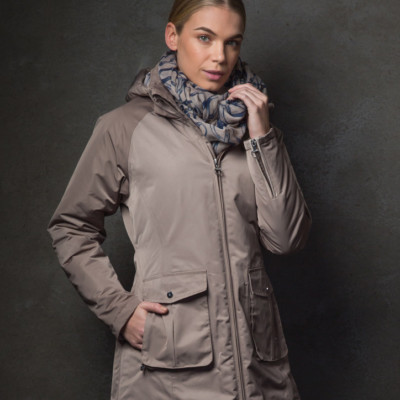 Equetech Ladies Chartridge Parka Jacket Mink Sizes Large  