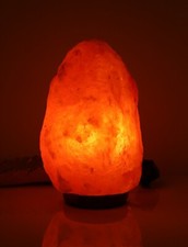 Image of Himalayan Dark Pink Salt Lamp Premium Hand Carved 100% Natural Organic Healing