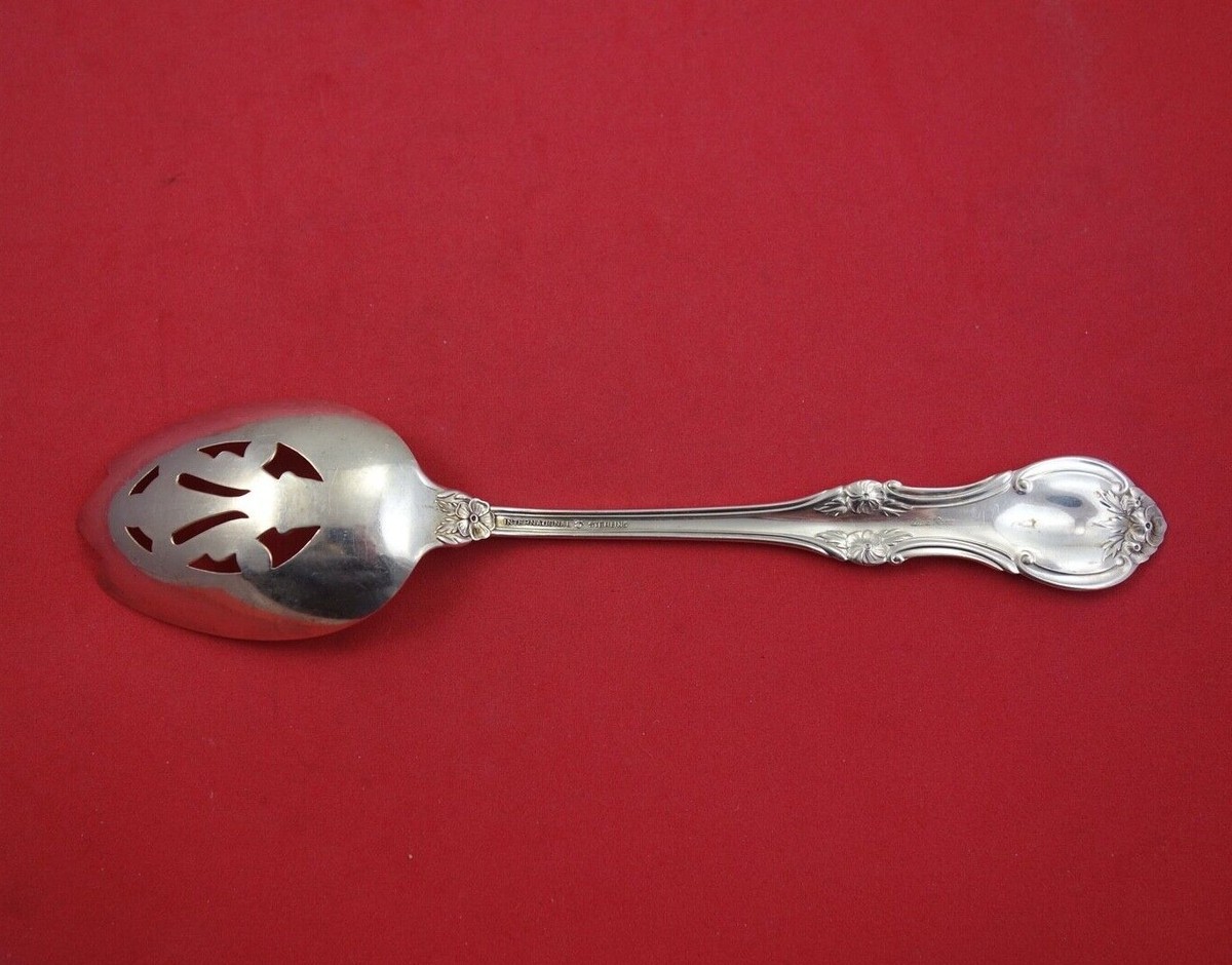 Wild Rose by International Sterling Silver Serving Spoon Pierced
