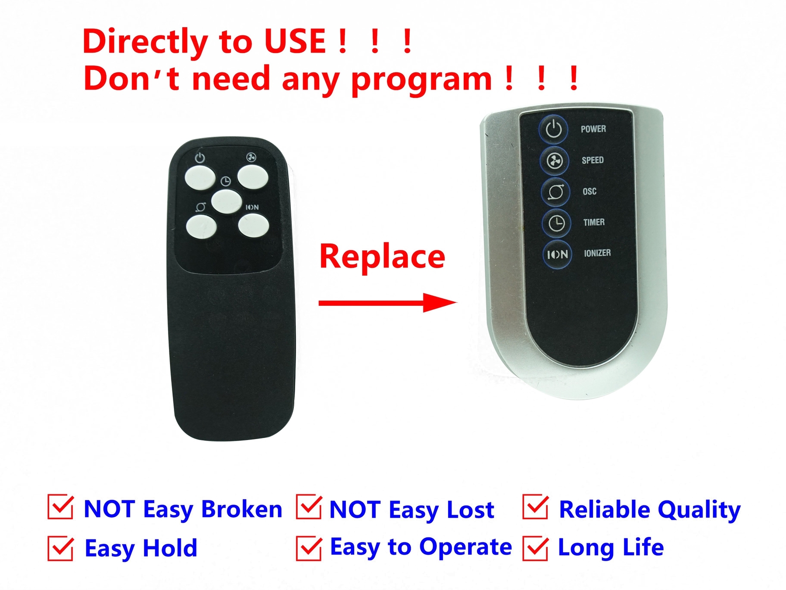 Remote Control For Lasko Tower Fan T48300 Air Oscillating 4-Speed Tower Fan  | eBay