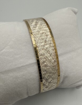 925 Sterling Silver designer VIP Italy Bracelet 20g+ 7 J129