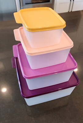 Tupperware Keep Tabs 4 Piece Set   BRAND NEW