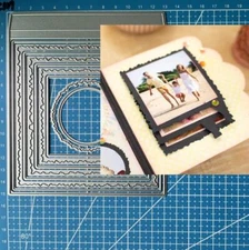 Metal Cutting Dies Scrapbooking Stencils Frame Embossing Paper Card Album Crafts