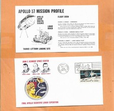 APOLLO 17 LAUNCH DEC 7,1972 KSC SATURN CANCEL SPACE COVER