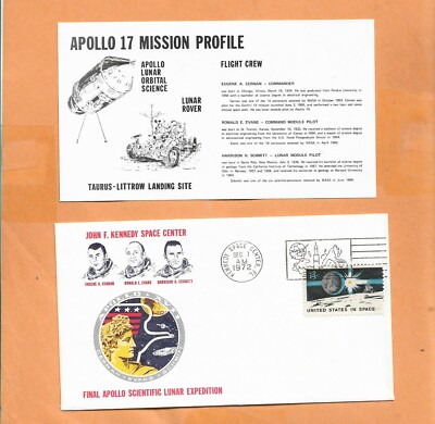 Apollo 17 Launch Dezember 7,1972 Ksc Saturn Poststempel Space Cover