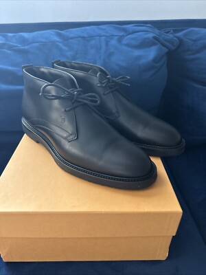 Men s Tod s Authentic Genuine Chukka Leather Lace Up Boots  Size 8.5UK 9.5 US