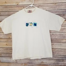  Top Stitch Embroidered Honu Turtles Sz M