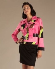 Berek Pink, Green, Black & White Jacket
