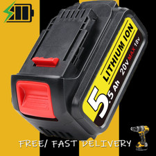 For DeWalt 20V 20 Volt Max 5.0AH Lithium Ion Battery DCB206-2 DCB205 DCB200-2 US