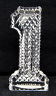 WATERFORD Crystal Number 1 Paperweight 5" IRELAND — photo 1