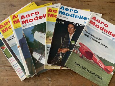 1972 AEROMODELLER COMPLETE YEAR 12 ISSUES
