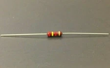 4x Piher 2.4K 1/2W 5% Carbon Film Resistor,  NOS