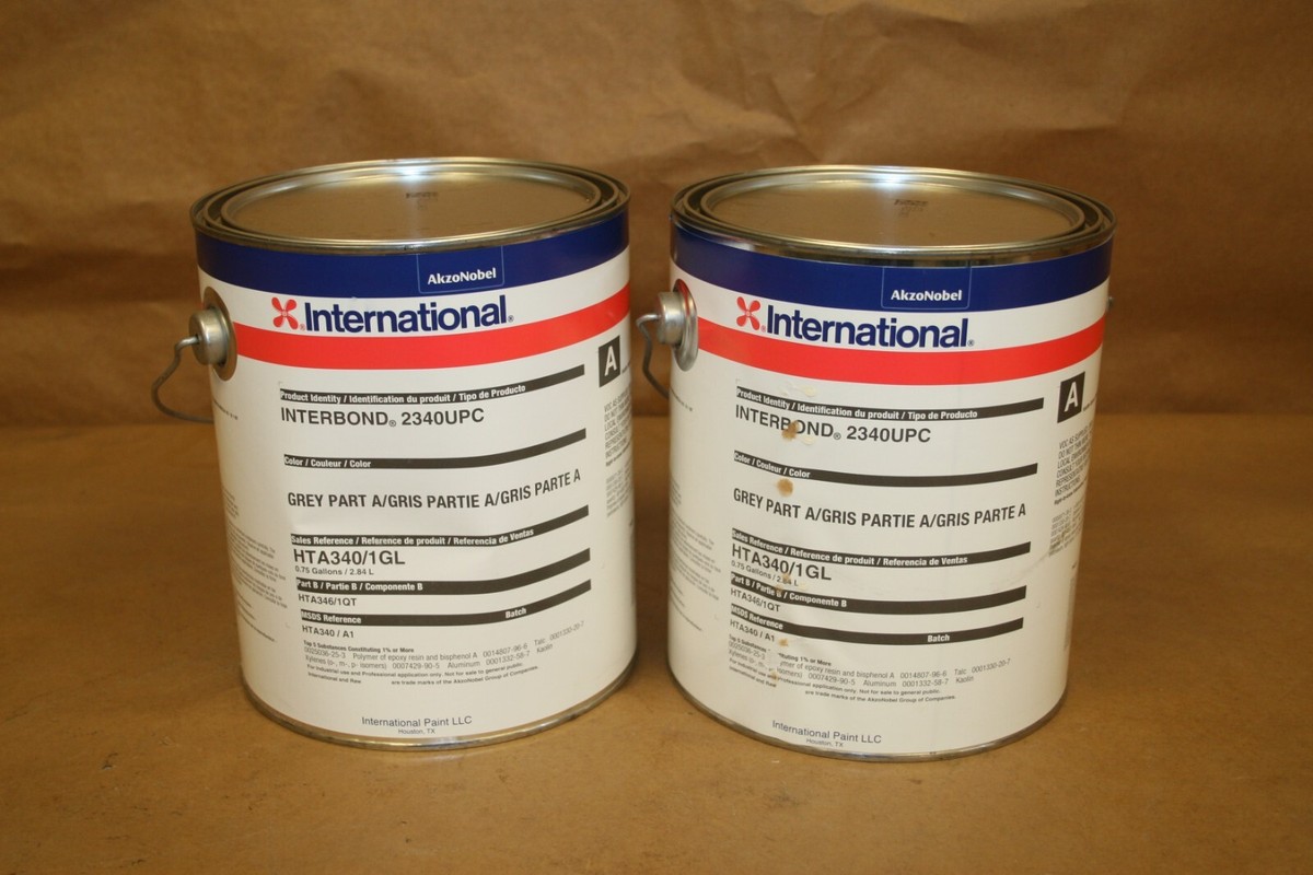 Lot of 2 X 1GL International Interbond 2340UPC Part A Coating