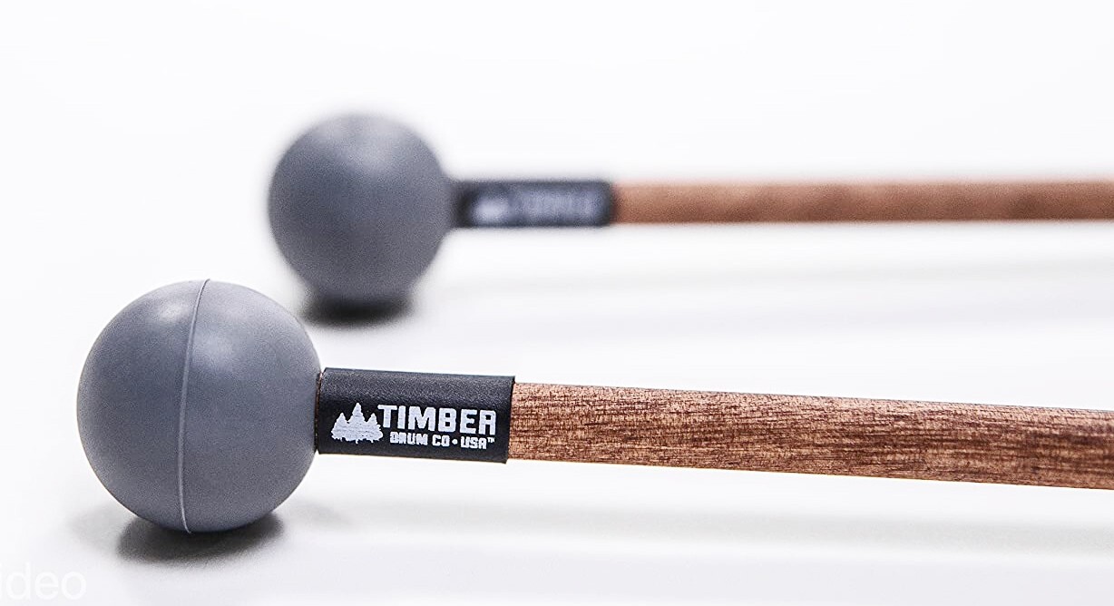 Timber Drum Company Hard Rubber Mallets with Birch Handles