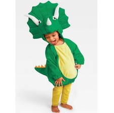 Baby HYDE and EEK Triceratops Dinosaur Costume Hooded Size 0/6 6/12 Months NWTs