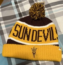 Top Of The World ‘47 ARIZONA STATE SUN DEVILS Knit Pom Beanie Hat ADULT NWT
