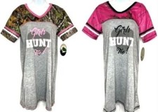 Mossy Oak Women s Night Shirts - Choose Pink or Camo Design
