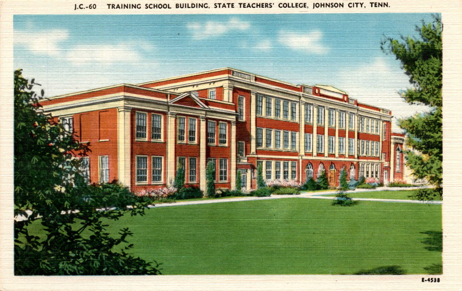 TRAINING SCHOOL BUILDING, STATE TEACHERS' COLLEGE, JOHNSON CITY Postcard