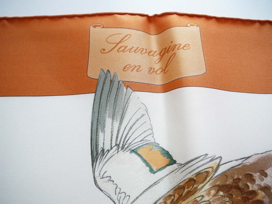 Hermes Scarf Stole Sauvagine en Vol by Carl de Parcevaux