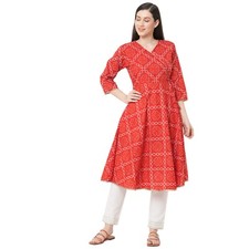 gia Jaipuri Cotton Bandhani Kurti