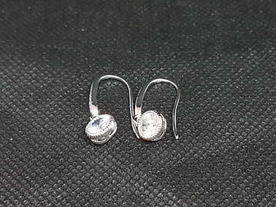 Buckley London Ohrhänger Messing rhodiniert Kristall Damen Frauen Ohrschmuck 