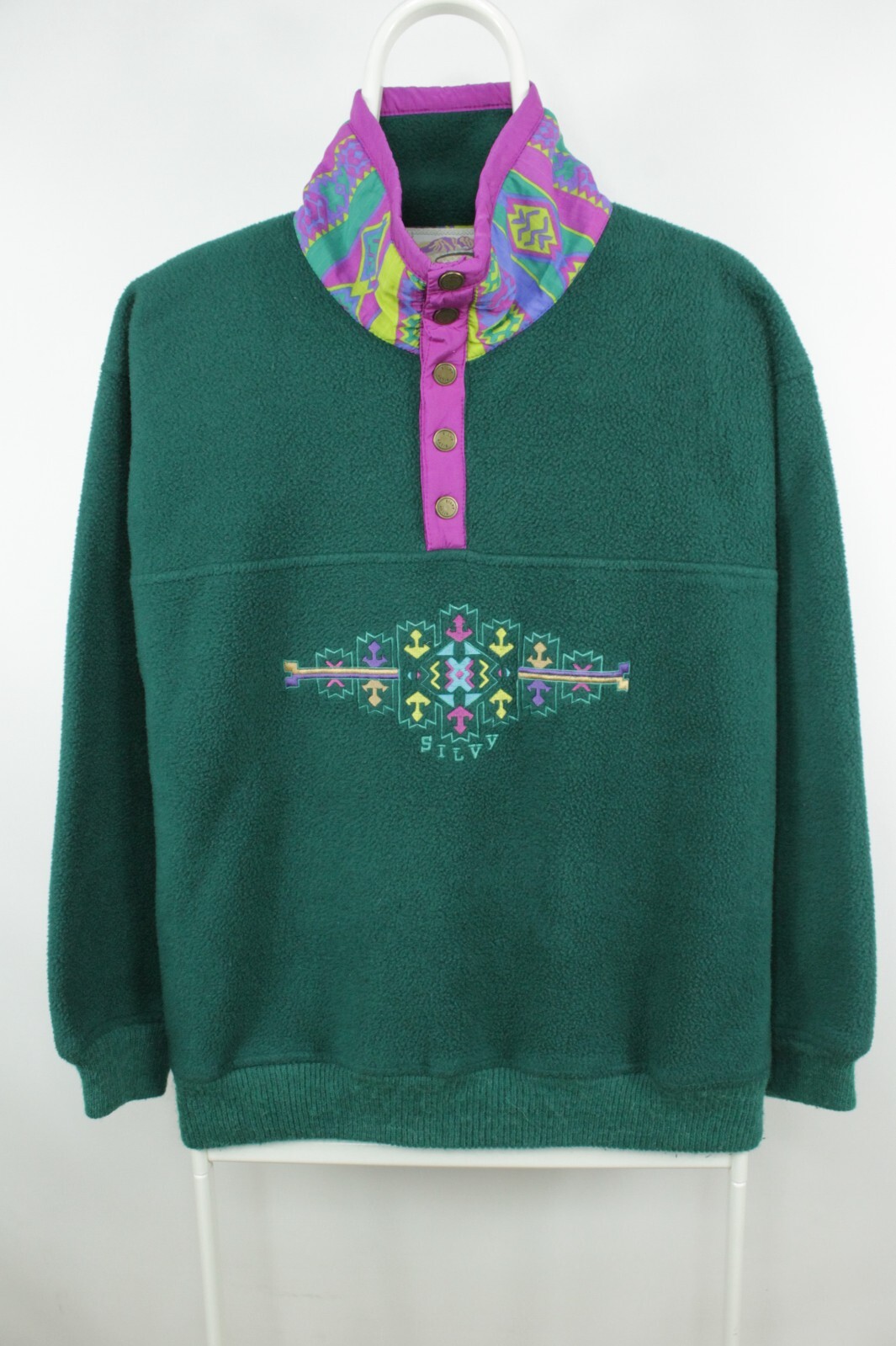 RARE Vintage Silvy Winter Clothing Polartec Fleece Jacket Men's S