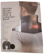 Brookstone Thera - Spa Warming Neck & Shoulder Wrap Hot & Cold Therapy New