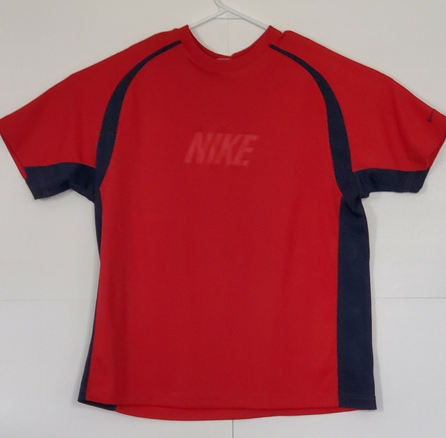 Nike's Men's POLYESTER T Shirt Red Black Size XL eBay