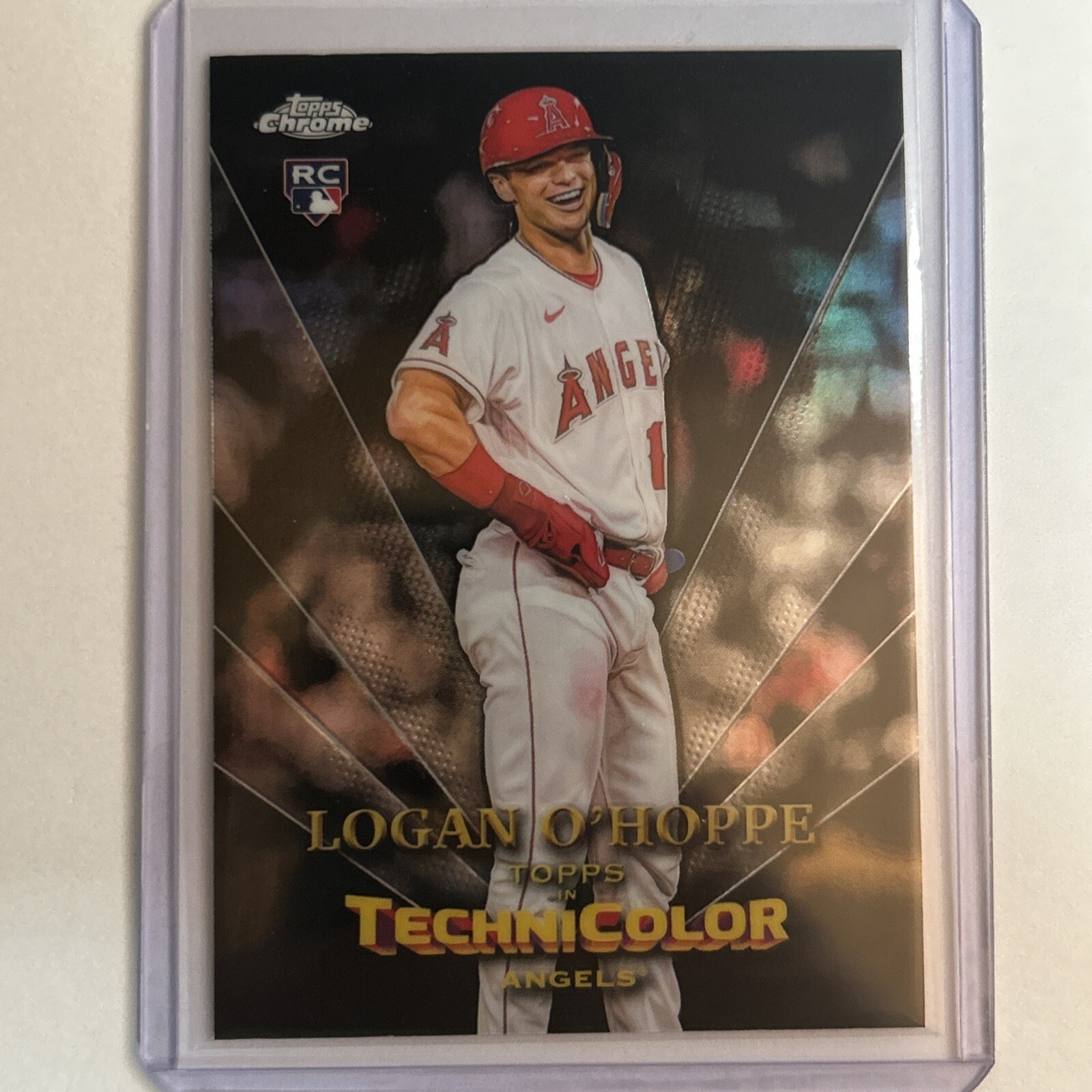 Logan O’Hoppe RC 2023 Topps Chrome Technicolor SP Los Angeles Angels