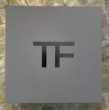 💠TOM FORD Gift Box Light Gray & Silver TF 6" x 6" x 2" New Empty FREE SHIP