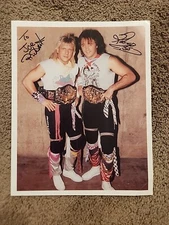 Rock N Roll Express Autographed Signed 8x10 Photo WWE - Gibson & Morton Wrestlin